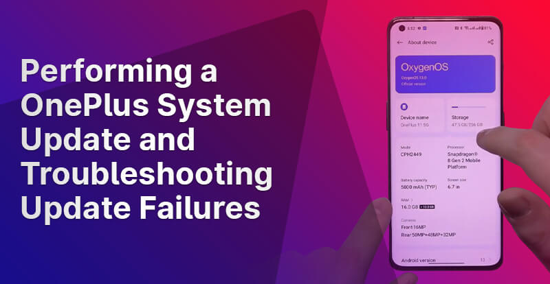 Performing a OnePlus System Update and Troubleshooting Update Failures